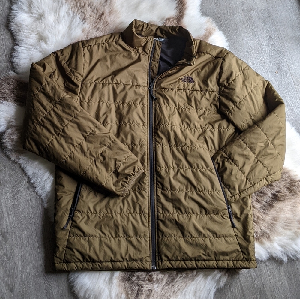 Men's The North Face coat olive green